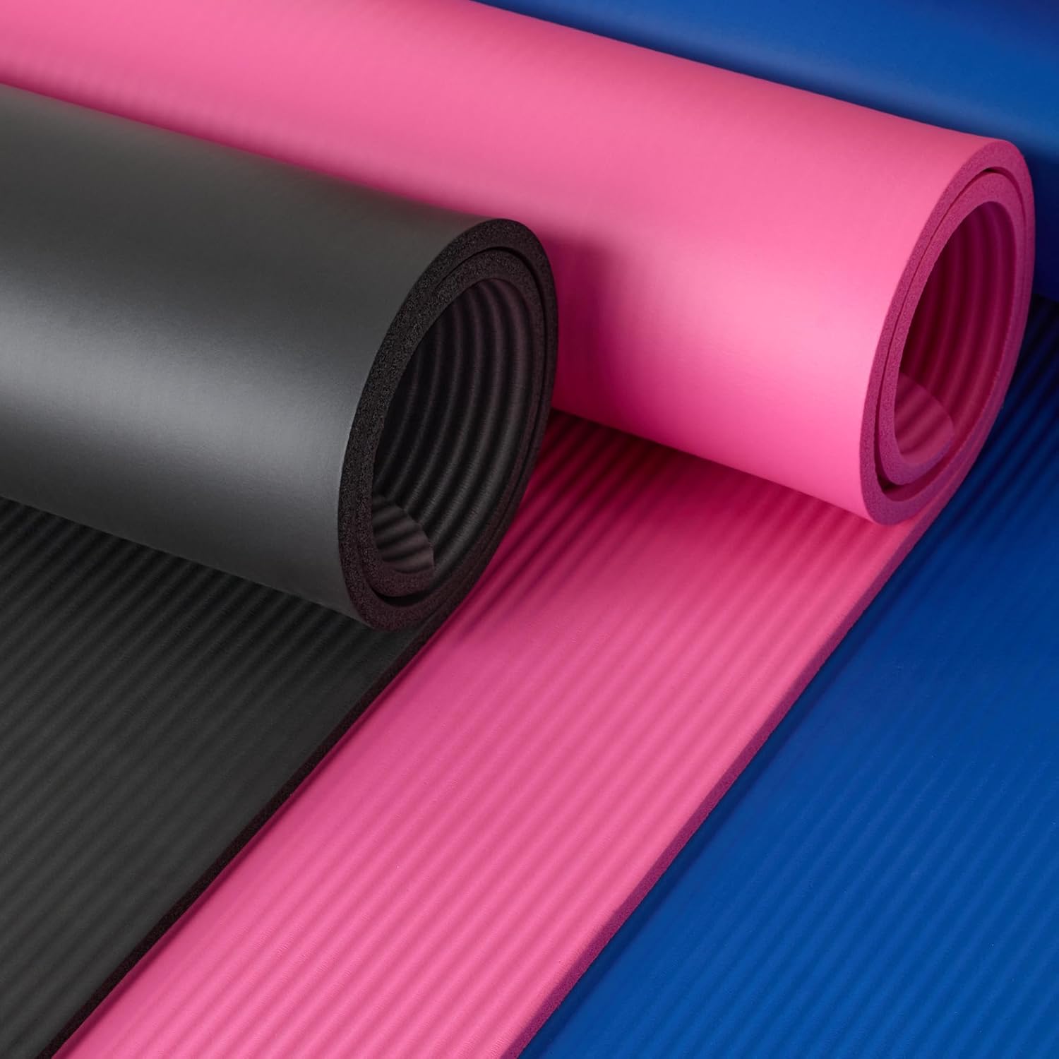 Extra Thick Exercise Yoga Mat with Carrying Strap | |