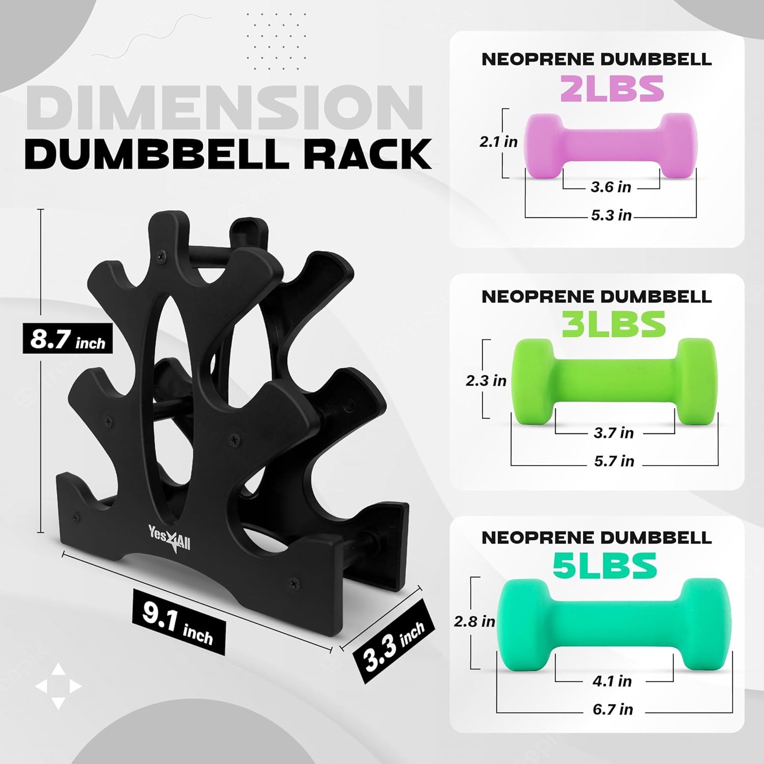 Neoprene Dumbbell Weight Set for Home Workouts | |