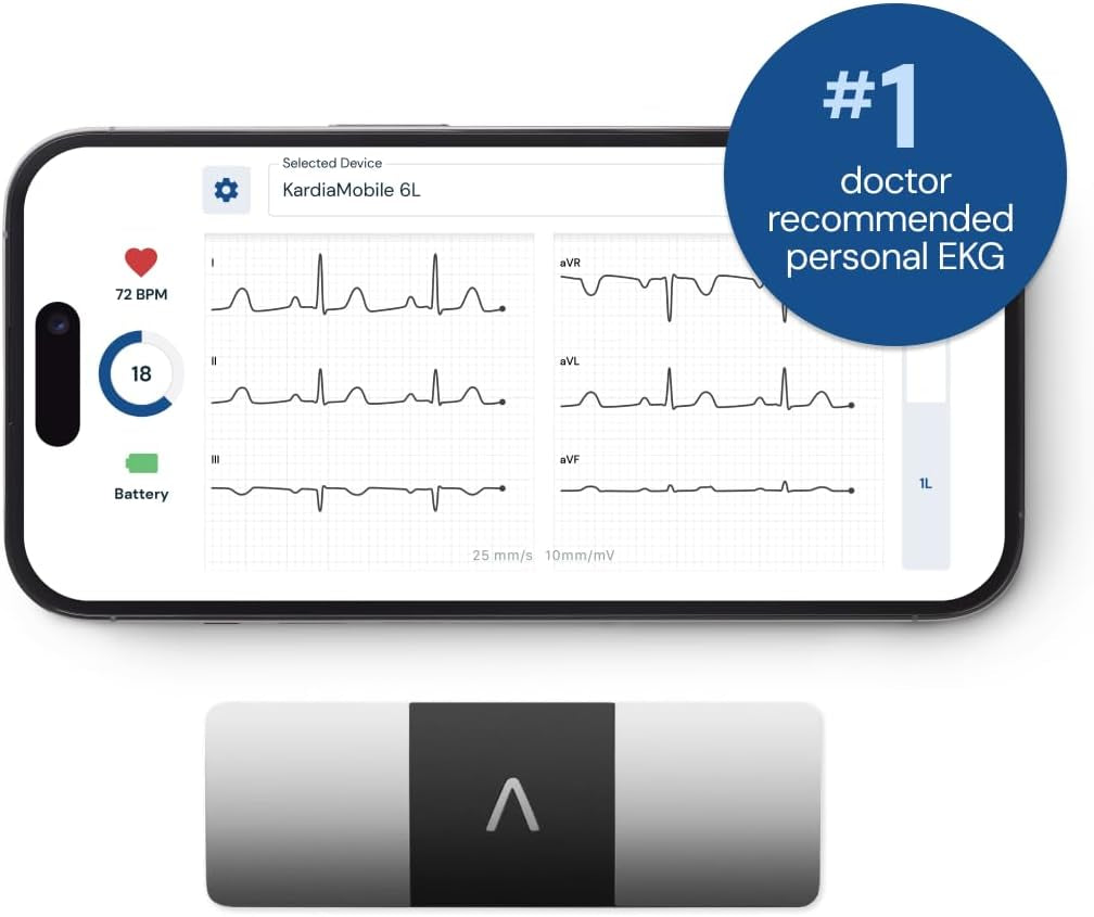 Portable 6-Lead Personal ECG Heart Monitor | |